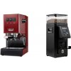 Gaggia New Classic E24, red + Rancilio STILE, black