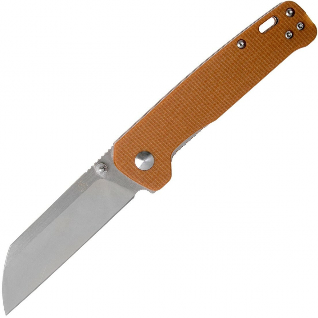 QSP Knife Penguin, Satin D2 Blade, Tan Micarta Handle QS130-J