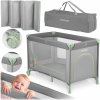 Ricokids Cestovná postieľka 125 x 65 x 78 cm RK-240 mint grey