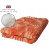 DRYBED Premium Vet Bed Listy oranžový 100 x 75 cm