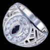 Silver.ag Prsteň strieborný, zirkón, pečatný R3271
