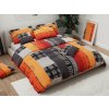 Textilomanie Bavlnené obliečky THERESA oranžové 70 x 90 + 140 x 200 cm
