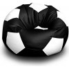 FITMANIA Sedací vak Futbalová LOPTA XXL 450L Vzor: 04 ČERNO-BÍLÁ různé vzory