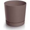 Prosperplast Kvetináč TUBO P s miskou 19,9 cm marsala