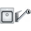 Franke SET N89 101.0700.672 - Set drez BCX 610-42 nerez + batéria FC9547.031 chróm