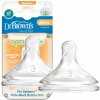 Dr.Browns náhradné silikon cumlíky pre dojčenské fľašky options Wide Neck stupeň 3 BPA Free 2 ks WN3201