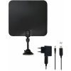 EVOLVEO Xany 2C LTE 230/5V, aktívna izbová anténa FM/DAB+/DVB-T/T2, filter LTE