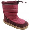 Dievčenské zimné barefoot snehule UP TEX SNOW WOOL Bordeaux G3160249-4