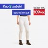 FOUGANZA Dámske jazdecké legíny 500 na súťaže biele M