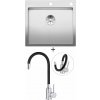 Blanco CLARON 500-IF/A nerez Durinox s excentrom PushControl 523393 + Deante NEO LUNO BOC B720 nerezová oceľ