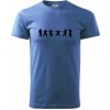 Karate postavy - Klasické pánske tričko vyššej gramáže - XL ( Svetlomodrá )