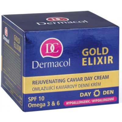 Dermacol Gold Elixir SPF 10 Omladzujúci kaviárový denný krém 50 ml