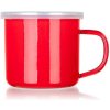 Banquet Smaltovaný hrnček Milton red, 9,5 cm, 0,5 l