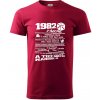 1982 v kocke - Klasické pánske tričko vyššej gramáže - S ( Marlboro červená )