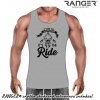Pánske tielko RANGER® - motív Motorkári 09 M Svetlošedá