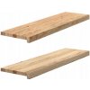 Drevený parapet VidaXL 30 x 90 cm