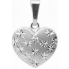 Šperk Holíč Strieborný prívesok gravírované srdiečko SPV10 1