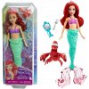 Disney Princess bábika Arielka + krab Sebastian príslušenstvo HLW35