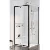 RAVAK PPS-90 pevná sprchová stena, black+transparent 87 - 89,5 x 190 cm 90G70300Z1