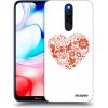 Picasee silikónový prehľadný obal pre Xiaomi Redmi 8 - Veľké srdce