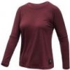 SENSOR MERINO AIR traveller dámské triko dl.rukáv port red L; Červená