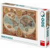 Dino Puzzle Mapa sveta z roku 1626, 500 dielov