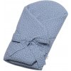 Mušelinová zavinovačka s výztuží na zavazování DOTS, Baby Nellys 75x75cm, jeans (85733401)
