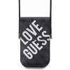 Guess PU 4G Big Love Logo, taška na telefón, čierna 57983122256