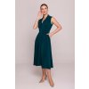 Stylove Midi šaty s otvoreným výstrihom | zelená S409 - EU XL S409