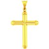 iBrill Zlatý náboženský prívesok – krížik 38745