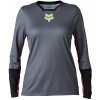 Dámsky cyklistický dres Fox W Defend Race LS Jersey Pewter
