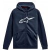 aGELESS ZIP HOODIE 3 ALPINESTARS modrá/biela Veľkosť: 2XL, Veľkost: 2XL