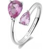 Brosway Strieborný otvorený prsteň Vibrant Pink Fancy FVP114 52 mm