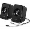 Reproduktor, 2.0, 3W, USB, GENIUS SP U125, čierny