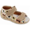 BEFADO SANDÁLE 350p057 SANDÁLKY PAPUČKY NA SUCHÝ ZIPS KOŽENÉ (20-26) veľ. 24