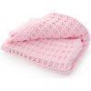 elsie Deka háčkovaná vaflová ružová