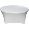 TENTino Elastický obrus STANDARD na okrúhly stôl 122 cm Farba obrusu: BIELA / WHITE