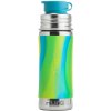 Pura® nerezová fľaša so športovým uzáverom 325ml - zelená-aqua