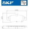 SKF Sada brzdových platničiek kotúčovej brzdy VKBP 90071 E