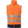 PAYPER TRAFFIC FLUO 001449-0090 / Dvojfarebná reflexná softshellová vesta - neónovo oranžová/navy blue 4XL