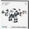 Pixio Magnetická stavebnica Black And White Animals