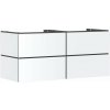 Hansgrohe Xilesa E skrinka 137.5x55x62 cm závesná kúpeľňová skrinka pod umývadlo biela 54305700