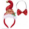 Čelenka Veselé Vianoce + vianočný set motýlik