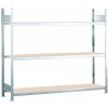 Regál široký SCHULTE, police z drevotriesky š 1500 mm, základné pole, 3 úrovne, 1560x636x2000 mm