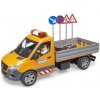 Bruder 2677 nový MB Sprinter Silničáři s figurkou a příslušenstvím