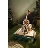 Robotime 3D drevené mechanické puzzle Čarovné violončelo 199 ks