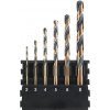 DeWALT DT70828 - Sada ToughCase™ - držiak 6ks bitov + vrtáky do železa Black and Gold Impact® 2, 3, 4, 5, 6, 8mm