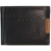 Pánska kožená peňaženka LAGEN 615196 čierna/hnedá