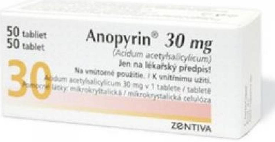 Anopyrin 30 mg tbl.50 x 30 mg od 1,3 € - Heureka.sk