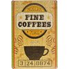 Plechová tabuľa Fine Coffees Mexican (reklamná tabuľa na sladkú mexickú kávu - 20x30 cm)